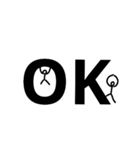 文字に潜む（個別スタンプ：8）