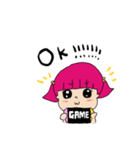 みほしちゃん、ゲームがしたい（個別スタンプ：4）