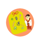 世界の人びと 日常生活編（個別スタンプ：4）