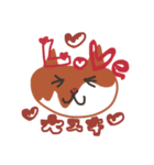 とろけるチョコ猫（個別スタンプ：1）