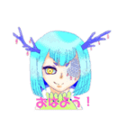 ゆるっと角っ子たち。（個別スタンプ：3）