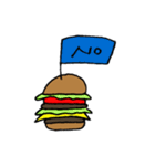A hamburger flags（個別スタンプ：9）