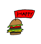 A hamburger flags（個別スタンプ：11）