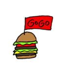 A hamburger flags（個別スタンプ：20）