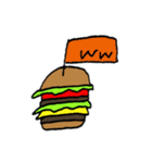 A hamburger flags（個別スタンプ：23）
