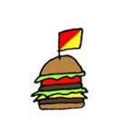 A hamburger flags（個別スタンプ：24）