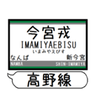 南海 高野線 汐見橋線 駅名 シンプル（個別スタンプ：2）