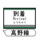 南海 高野線 汐見橋線 駅名 シンプル（個別スタンプ：27）