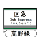 南海 高野線 汐見橋線 駅名 シンプル（個別スタンプ：31）