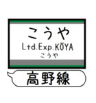 南海 高野線 汐見橋線 駅名 シンプル（個別スタンプ：34）