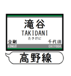 南海高野線 駅名 シンプル＆気軽＆いつでも（個別スタンプ：3）