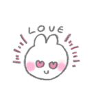 もこもこくんとふわふわうさぎ（個別スタンプ：32）
