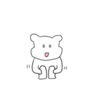 [mini] クマ(GOMJJI)の 一日（個別スタンプ：19）