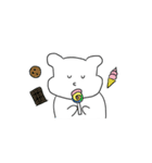 [mini] クマ(GOMJJI)の 一日（個別スタンプ：22）