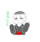 V字笑顔のりんごちゃん（個別スタンプ：4）