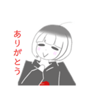 V字笑顔のりんごちゃん（個別スタンプ：5）