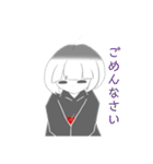 V字笑顔のりんごちゃん（個別スタンプ：7）