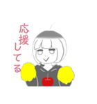 V字笑顔のりんごちゃん（個別スタンプ：8）