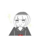 V字笑顔のりんごちゃん（個別スタンプ：24）