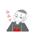 V字笑顔のりんごちゃん（個別スタンプ：28）