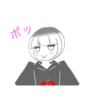 V字笑顔のりんごちゃん（個別スタンプ：30）