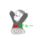 V字笑顔のりんごちゃん（個別スタンプ：34）