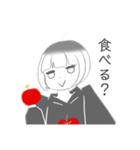 V字笑顔のりんごちゃん（個別スタンプ：37）