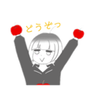 V字笑顔のりんごちゃん（個別スタンプ：39）