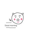 幸せなぶた（個別スタンプ：3）