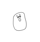 白い生命体だよ 文字大きいver（個別スタンプ：15）
