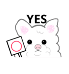 ワタシは白もふ犬（個別スタンプ：1）