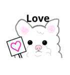 ワタシは白もふ犬（個別スタンプ：3）