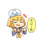 ゆるゆる鏡音リンちゃんスタンプ（個別スタンプ：13）