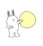 あははウサギ（個別スタンプ：1）