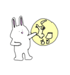 あははウサギ（個別スタンプ：3）