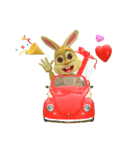 キュートなうさぎ3D（個別スタンプ：9）