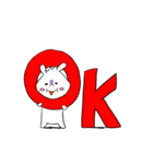 使える日常会話withうさぎ？（個別スタンプ：14）