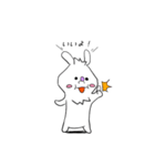 使える日常会話withうさぎ？（個別スタンプ：15）