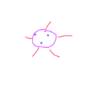 小学生が描いた、まるっこくん。（個別スタンプ：4）