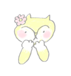 パステルカラーねこ（個別スタンプ：3）