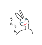 ニートのウサギさん絵文字コメント付き40個（個別スタンプ：13）
