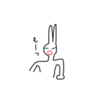 ニートのウサギさん絵文字コメント付き40個（個別スタンプ：23）