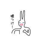 ニートのウサギさん絵文字コメント付き40個（個別スタンプ：28）