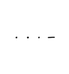 モールス信号(手描き)（個別スタンプ：8）