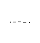 モールス信号(手描き)（個別スタンプ：14）