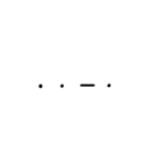 モールス信号(手描き)（個別スタンプ：17）