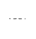 モールス信号(手描き)（個別スタンプ：18）