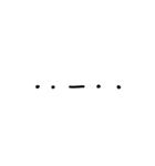 モールス信号(手描き)（個別スタンプ：20）