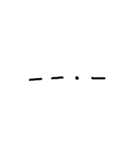 モールス信号(手描き)（個別スタンプ：24）
