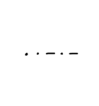 モールス信号(手描き)（個別スタンプ：32）